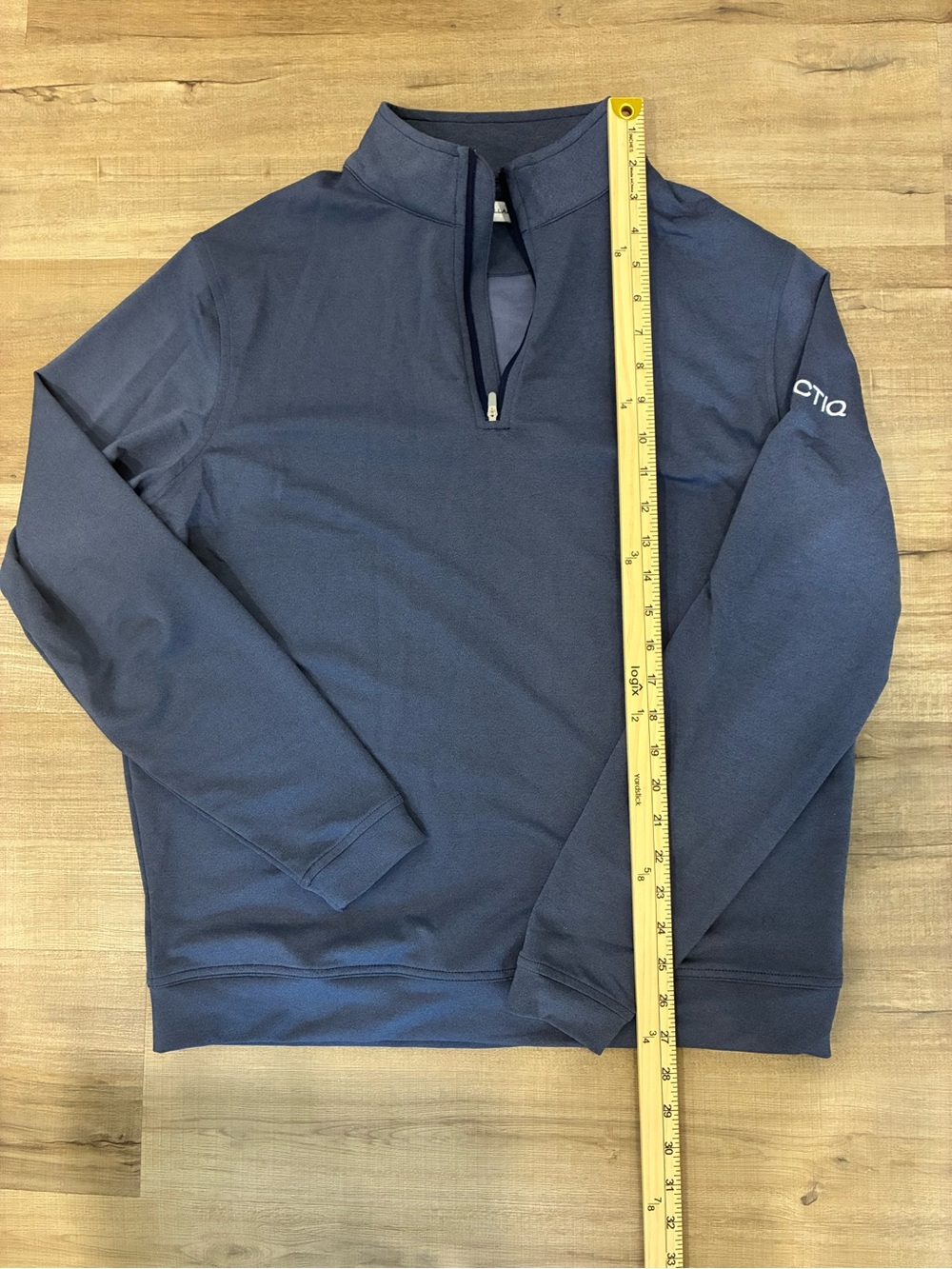 Peter Millar Mens Crown Sport Quarter Zip Pullover Blue Size M ME0EK40B